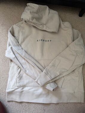 YoungLA Cream Hoodie with Subtle Logo